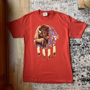 Fred Harvey Trading Company Yellowstone Buffalo T Shirt Medium